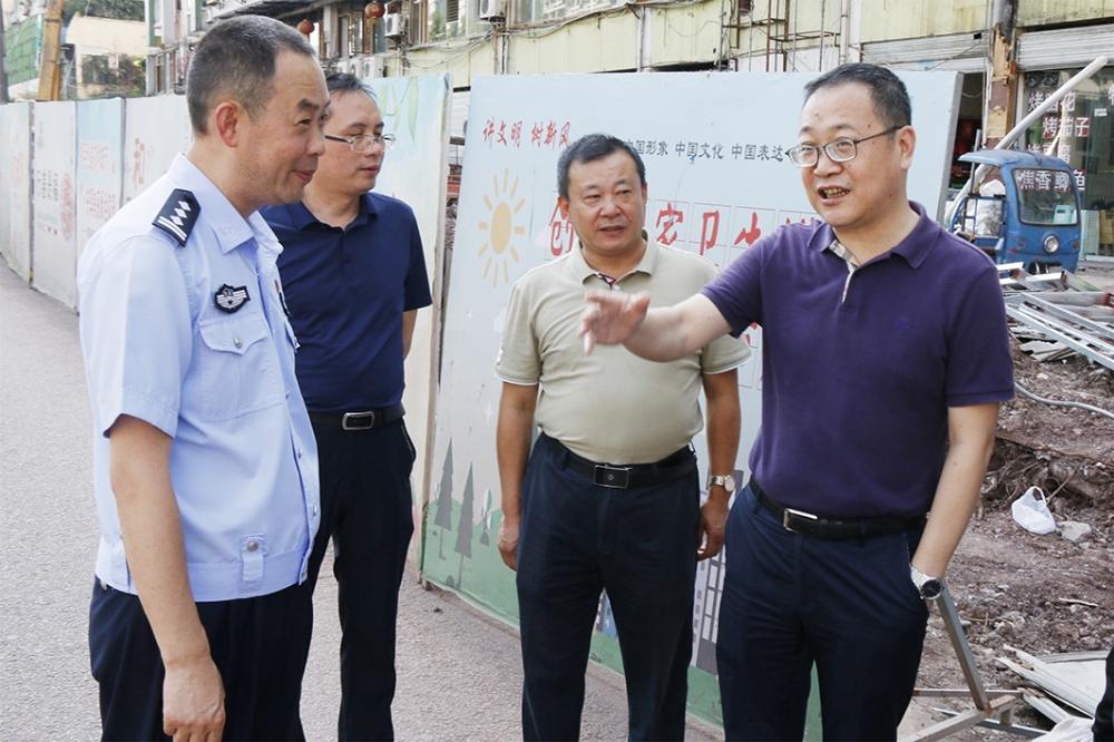 市委常委、高新區(qū)黨工委書記張邦舉視察公司高峰公園等在建項目