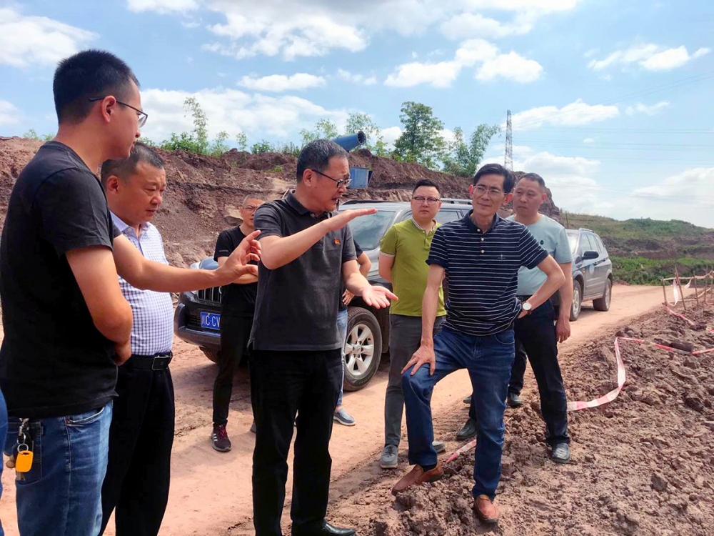 市委常委、高新區(qū)黨工委書記張邦舉到公司臥龍湖片區(qū)在建項目現(xiàn)場視察指導工作